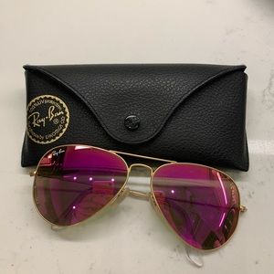 Pink Aviator Raybans